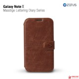 Кожаный чехол Zenus Masstige Lettering Diary для Samsung N7100 Galaxy Note 2 (коричневый)
